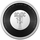AC/DC 2023 20c Flick of the Switch 40th Anniversary Uncirculated Coin  