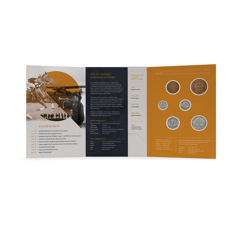 Australia George V 1919 Very Good-Fine 5-Coin Set