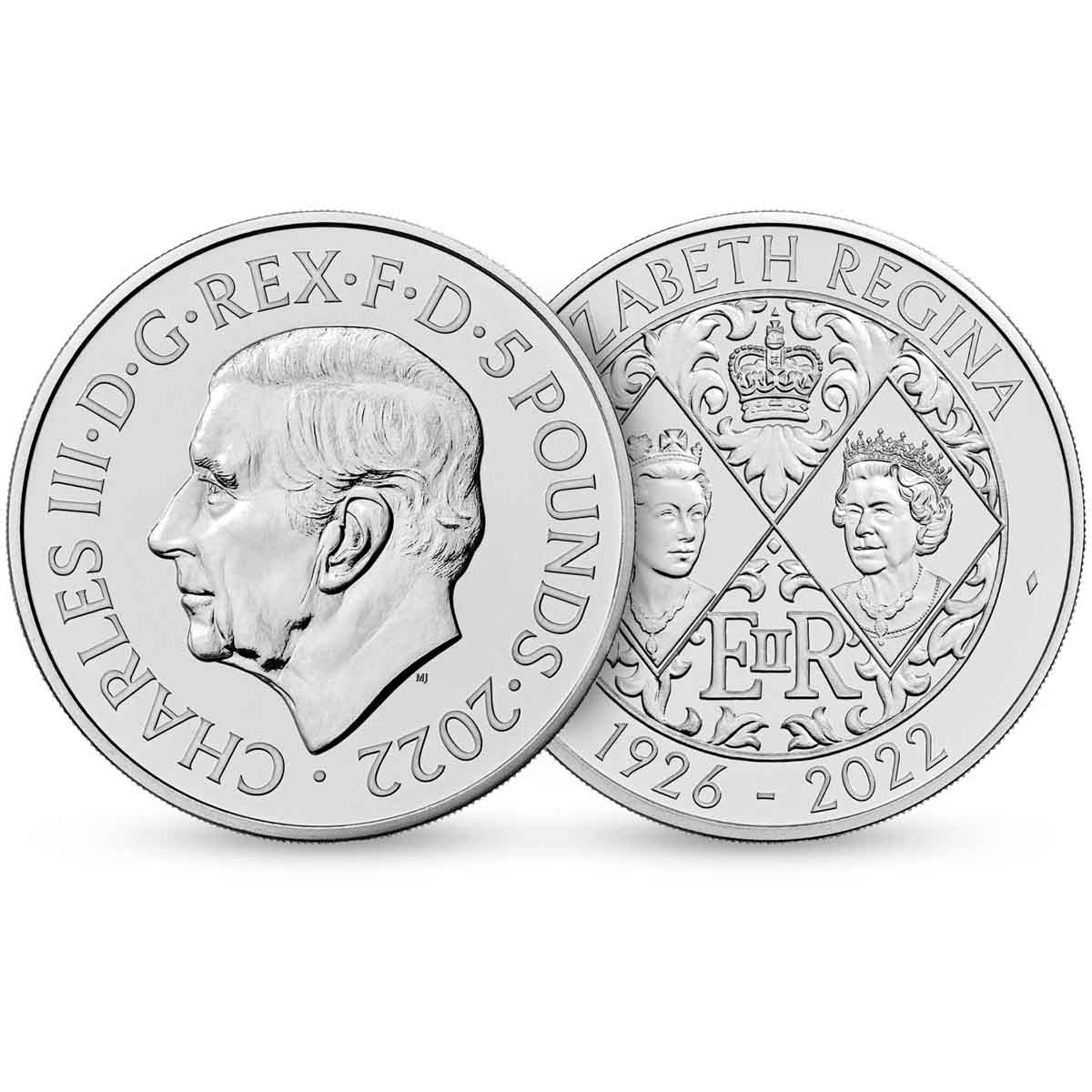 King Charles III 2022 £5 Queen Elizabeth II Tribute Brilliant Uncirculated Coin