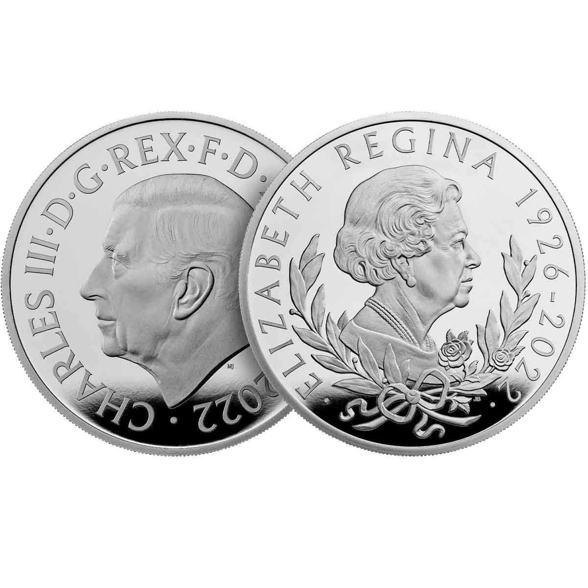 King Charles III 2022 £2 Queen Elizabeth II Tribute 1oz Silver Proof Coin