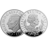 King Charles III 2022 £10 Queen Elizabeth II Tribute 5oz Silver Proof Coin
