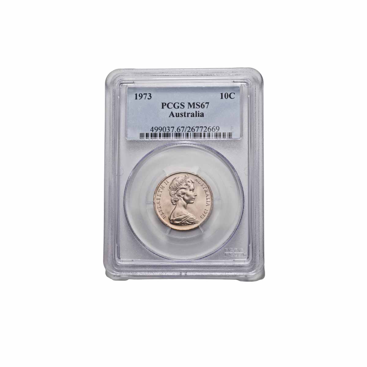 1973 10c PCGS MS67 (Gem Uncirculated)