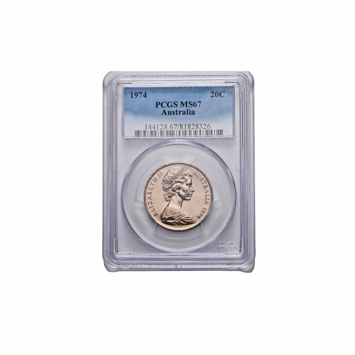 Australia 1974 20c PCGS MS67 (Gem Uncirculated)