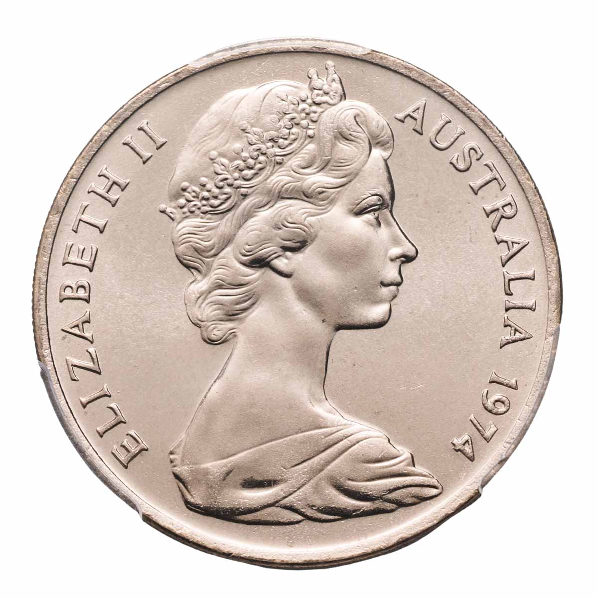 Australia 1974 20c PCGS MS67 (Gem Uncirculated)