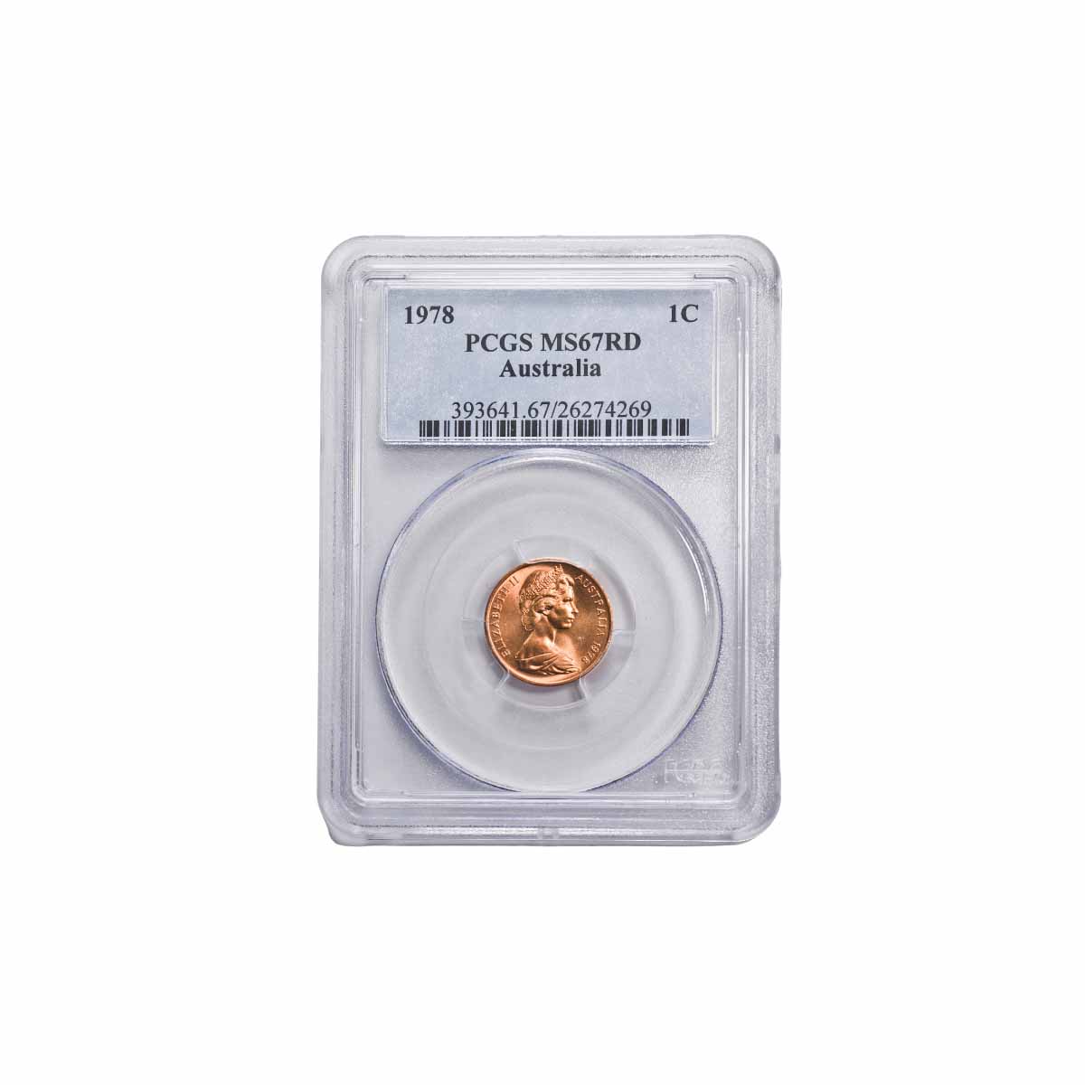 1978 1c PCGS MS67RD (Gem Uncirculated)