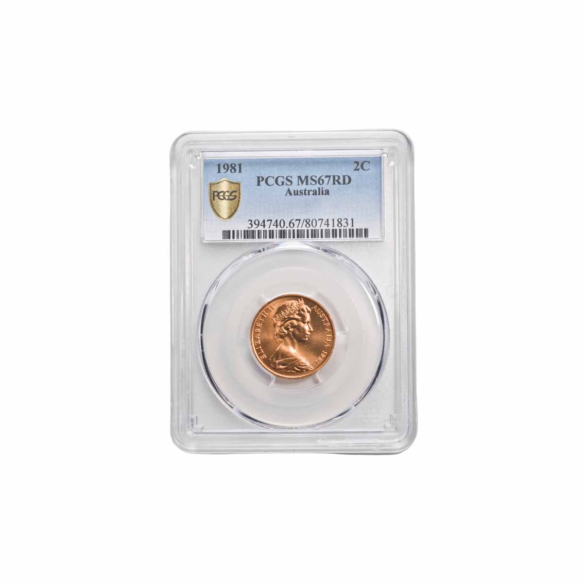 1981 2c PCGS MS67RD (Gem Uncirculated)