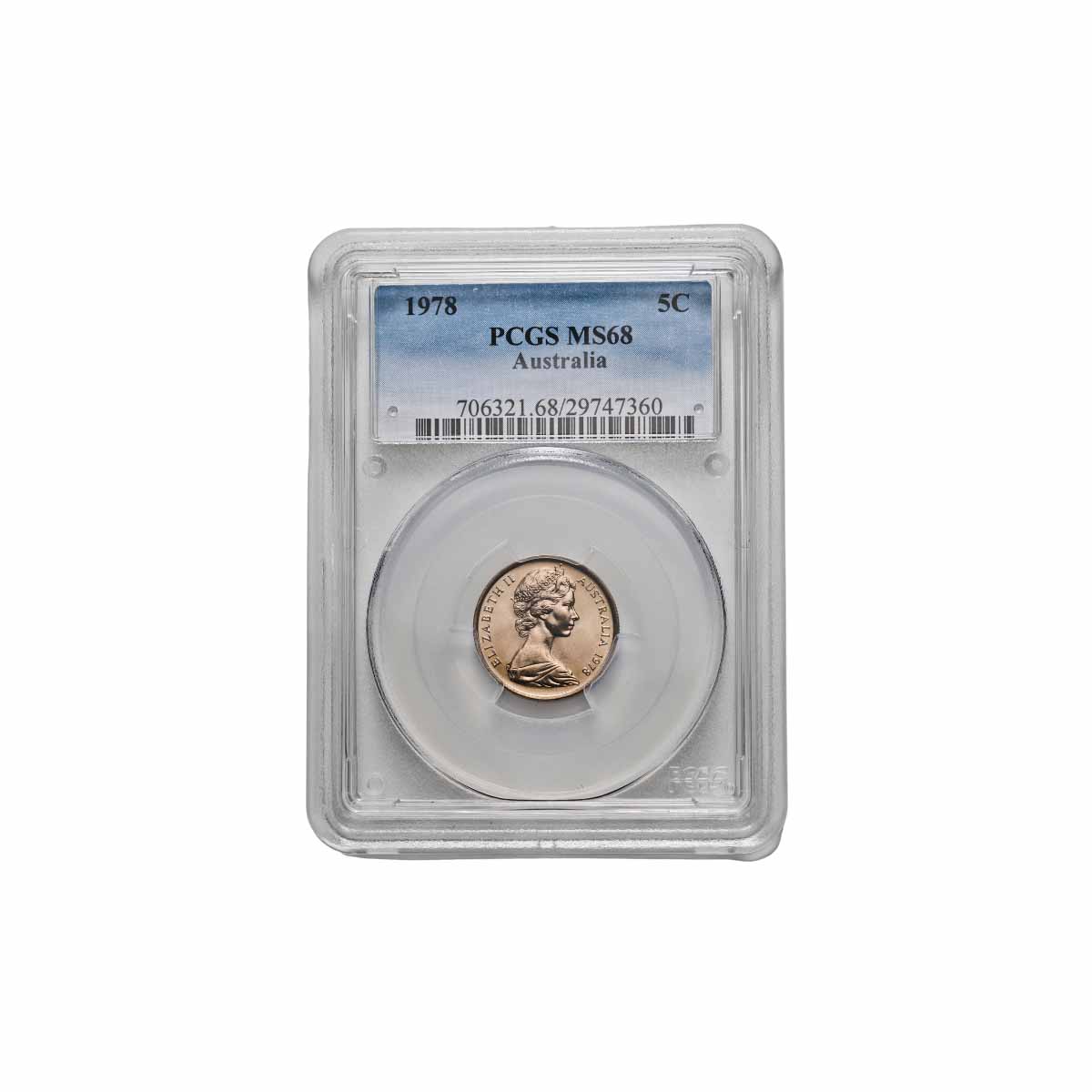 Ms68 1978 5c PCGS MS68 (Gem Uncirculated) – Downies Collectables