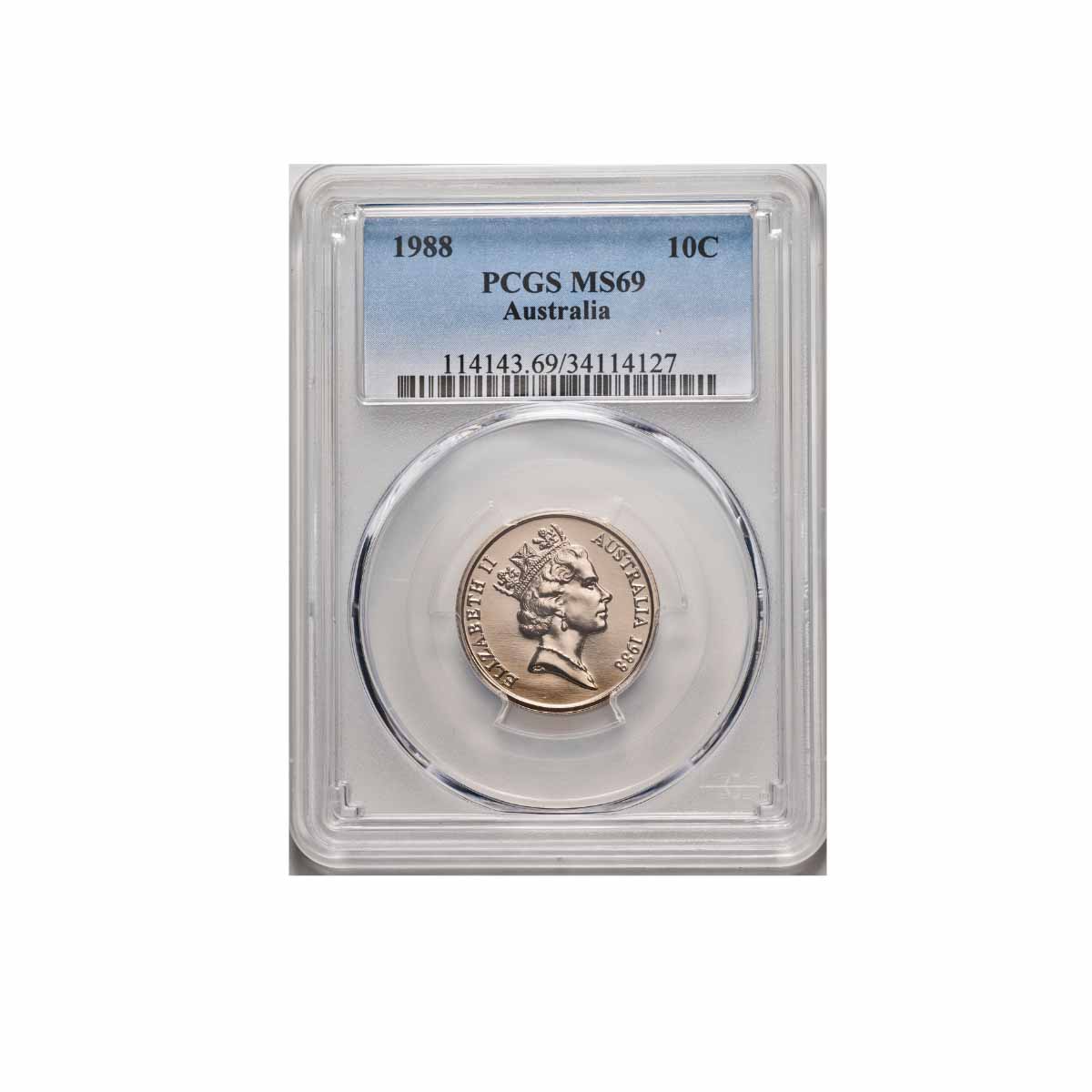 1988 10c PCGS MS69 (Gem Uncirculated)