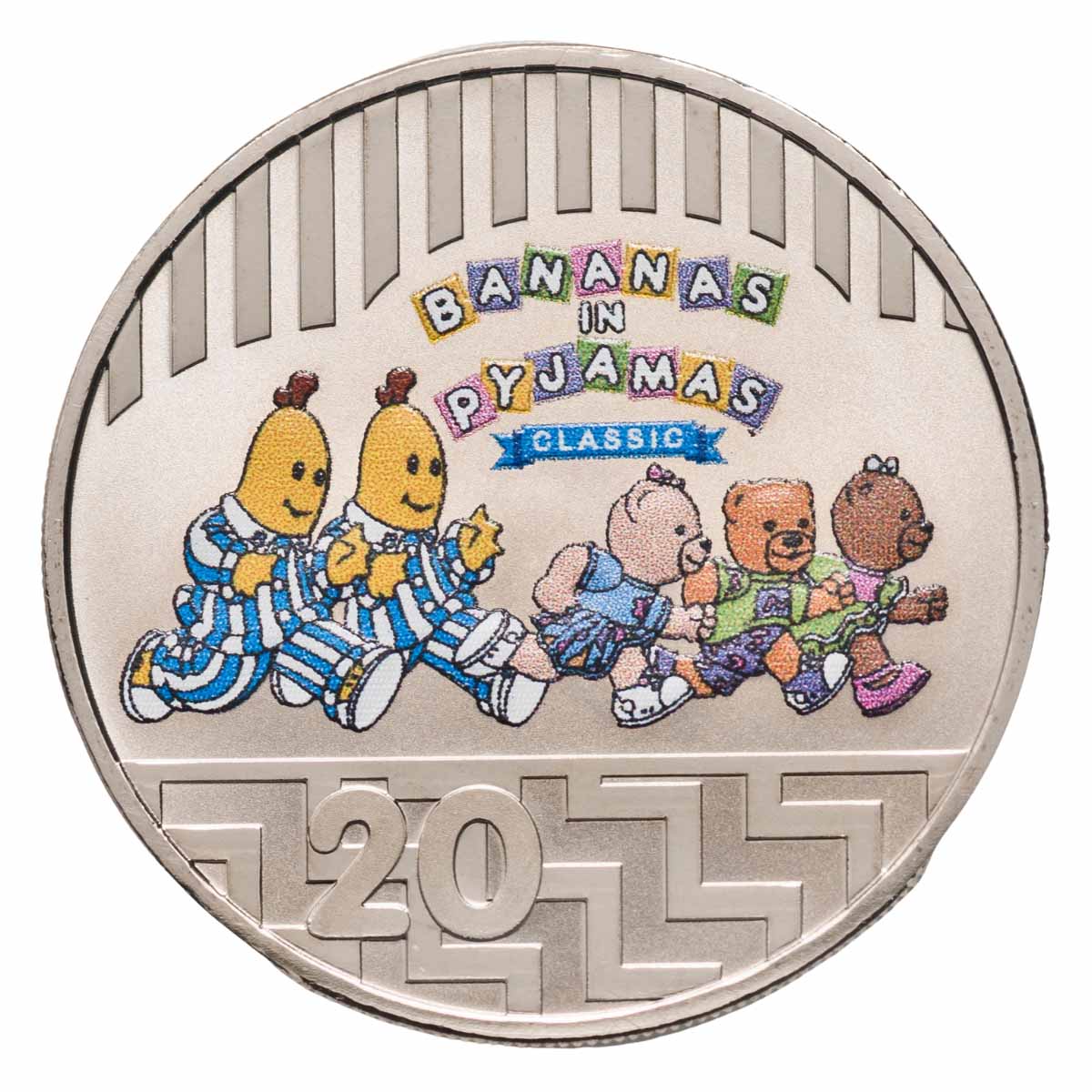 Australia Bananas in Pyjamas 2017 5c & 20c Cupro-Nickel Coin Pair PCGS MS70 (FDC)