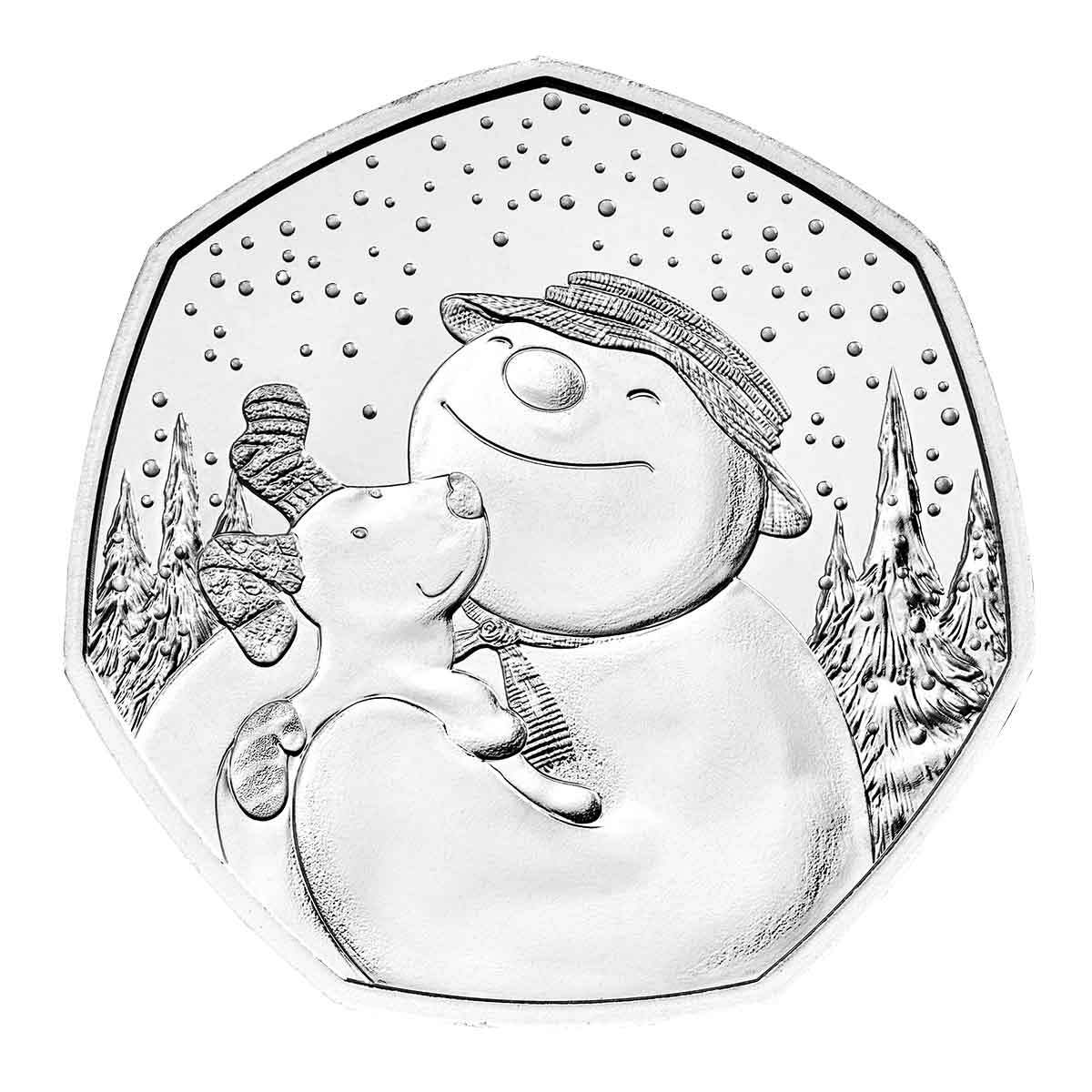 The Snowman and the Snowdog 2022 50p Cupro-Nickel Brilliant Uncirculated Coin