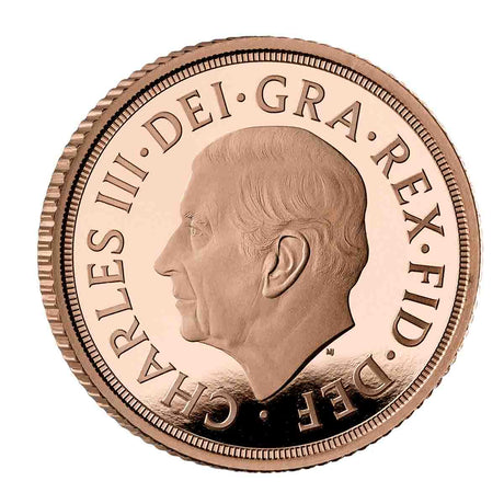 Charles III 2022 Queen Elizabeth II Memorial Gold Half Sovereign Proof Coin