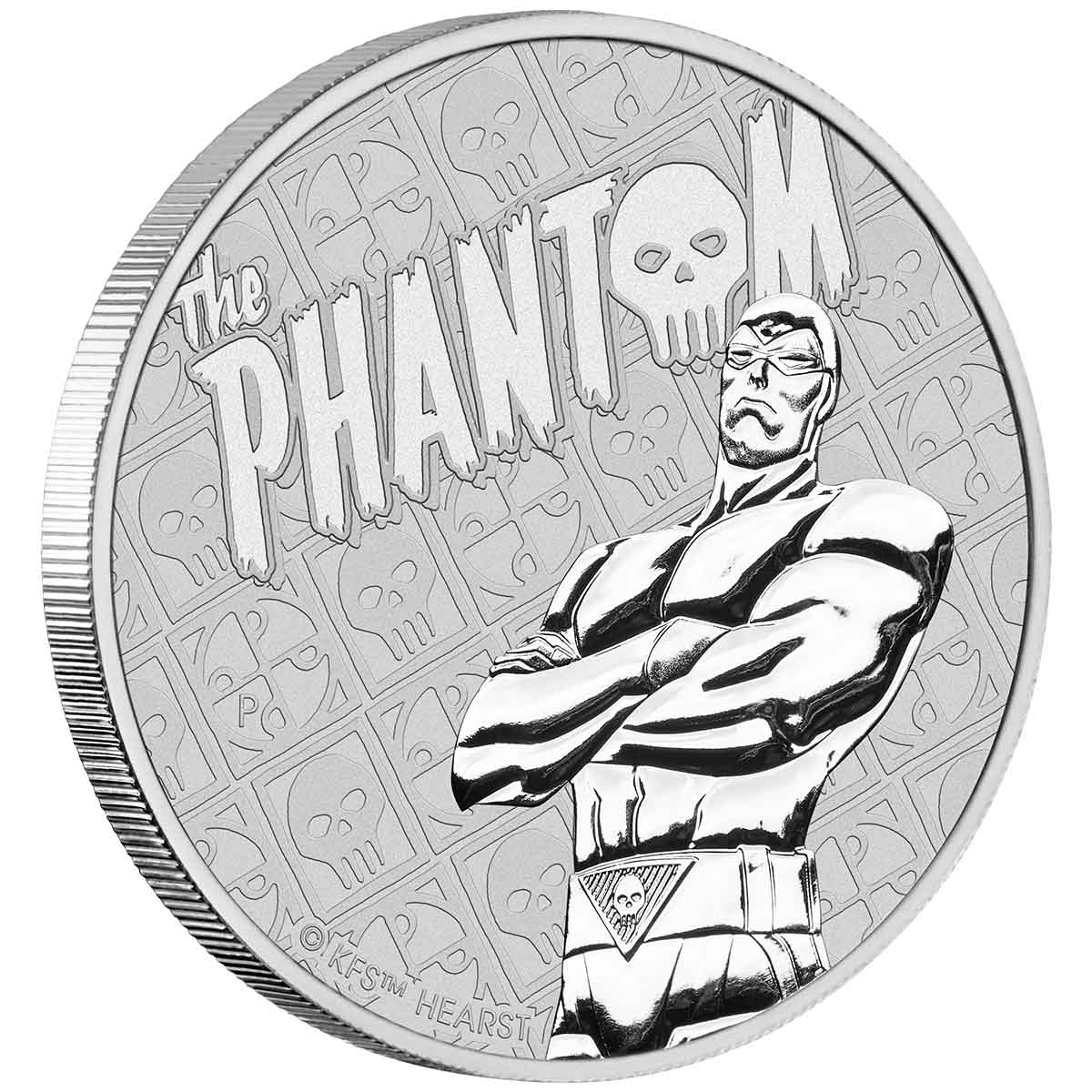 The Phantom 2022 $1 1oz Silver Brilliant Uncirculated Coin