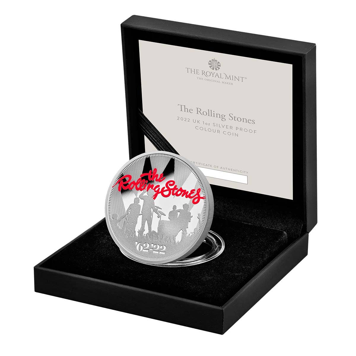 The Rolling Stones 2022 £2 1oz Silver Proof Coin