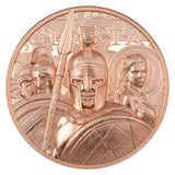Sparta 2023 $1 50g Ultra High Relief Copper Prooflike Coin