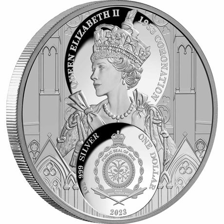 King Charles III 2023 $1 Coronation 1oz Silver Proof Coin