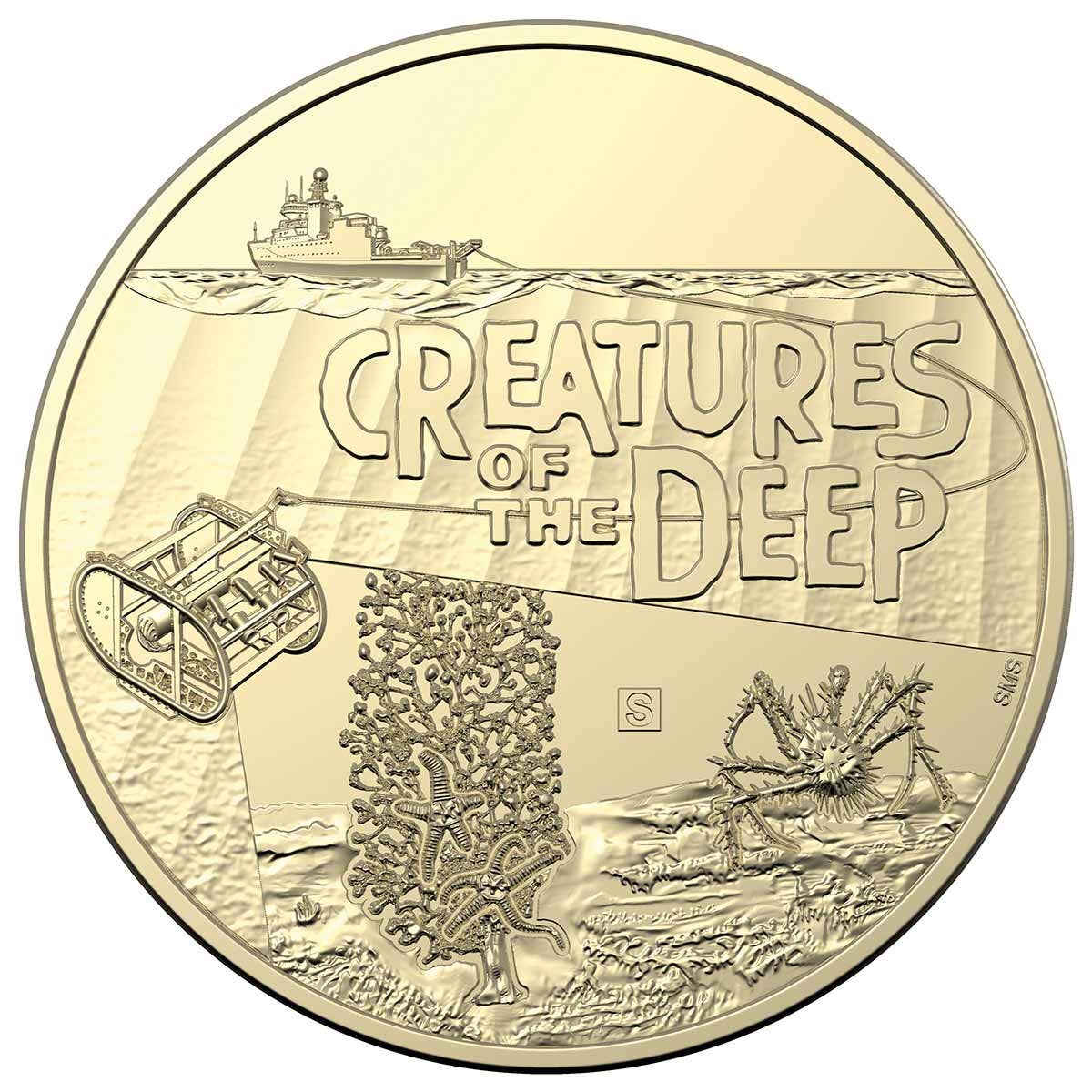 Creatures of the Deep 2023 $1 Mintmark & Privymark Al-Br Uncirculated 4-Coin Set