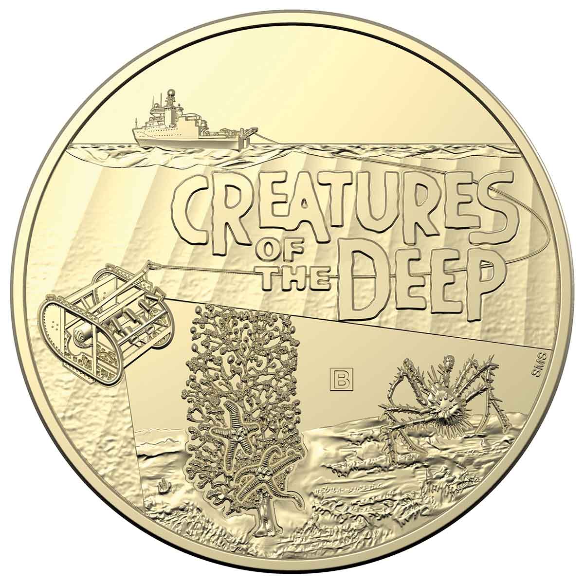 Creatures of the Deep 2023 $1 Mintmark & Privymark Al-Br Uncirculated 4-Coin Set