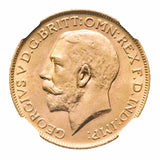 George V 1919P Gold Sovereign NGC MS64 (Choice Uncirculated)