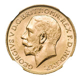 George V 1923M Gold Sovereign NGC MS64+ (Choice Uncirculated)