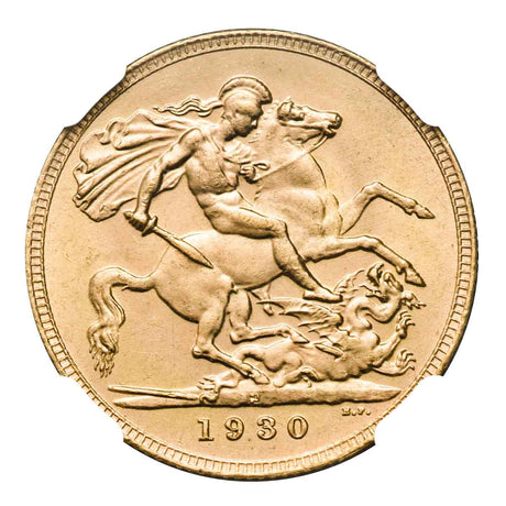 George V 1930P Gold Sovereign NGC MS64 (Choice Uncirculated)