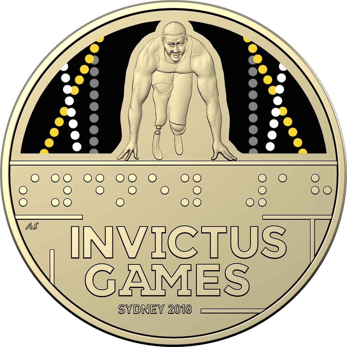 Sydney Invictus Games 2018 $1 Colour Uncirculated Coin