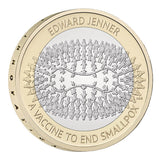 Edward Jenner 2023 £2 Cupro-Nickel Brilliant Uncirculated Coin