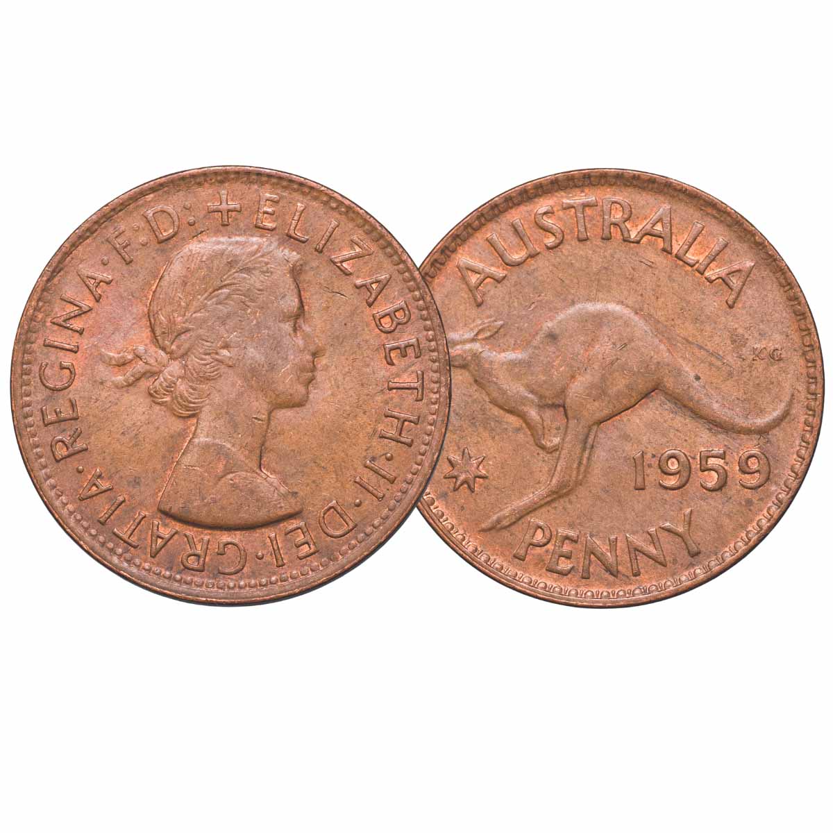 Australia George VI 1959 Penny about Uncirculated
