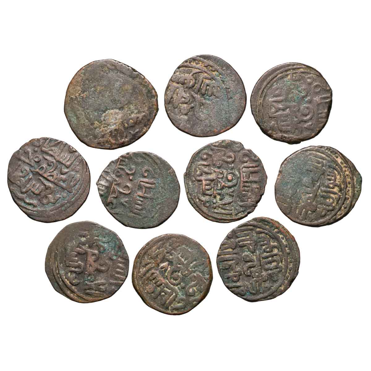 Seljuk Empire 12th Century Copper Fals Pack of Ten