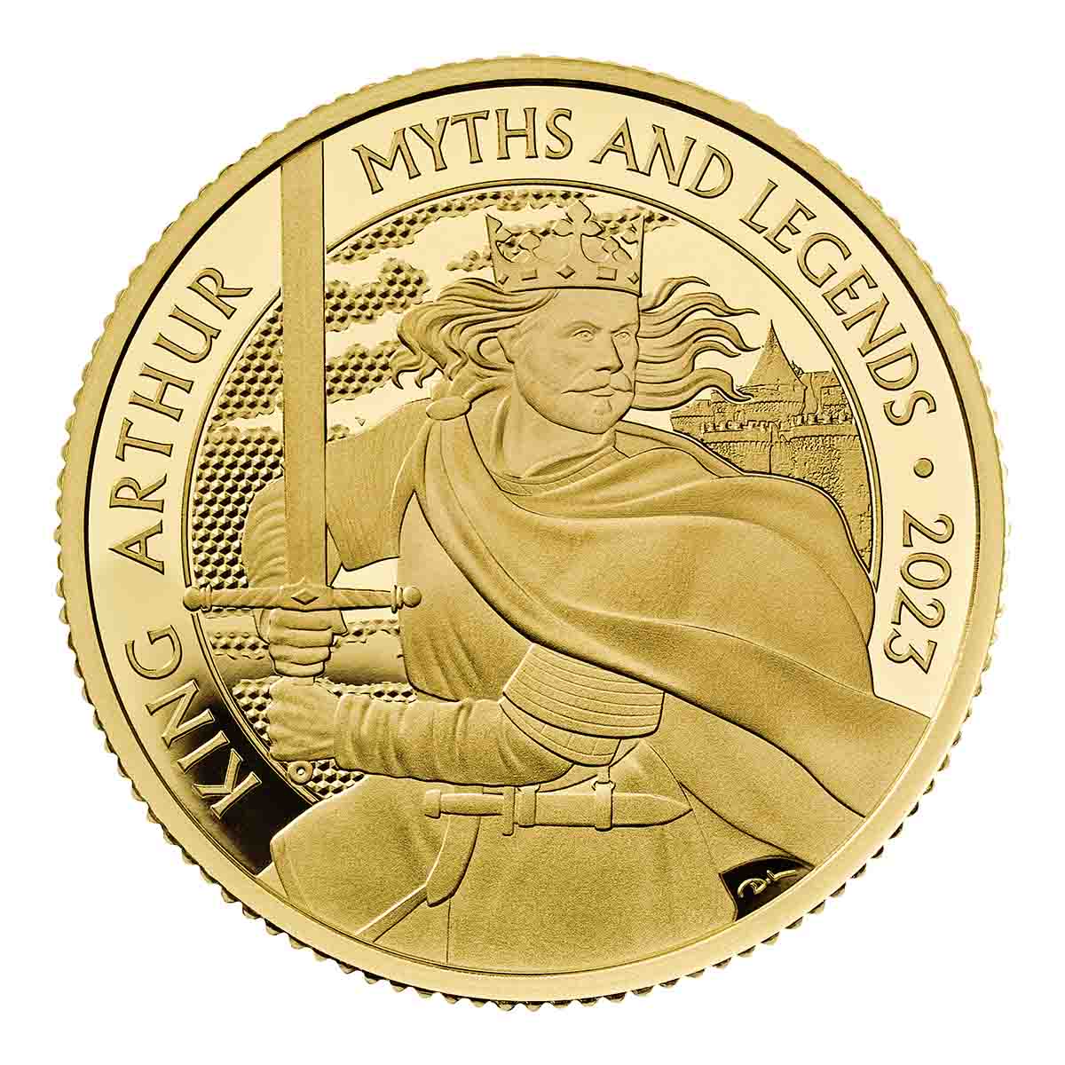 King Arthur 2023 £25 1/4oz Gold Proof Coin