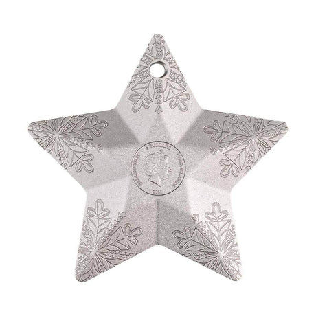 Snowflake Star 2023 $5 Rhodium-plated 1oz Silver Coin