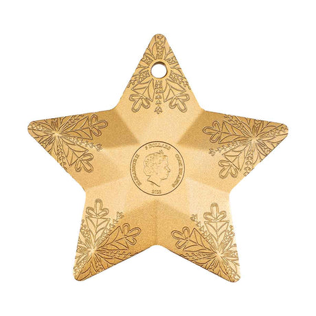 Snowflake Star 2023 $5 Gold-plated 1oz Silver Coin
