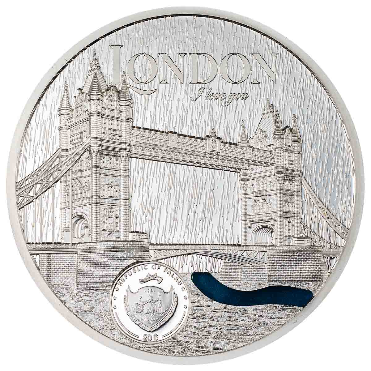 Tiffany Art Metropolis London 2023 $20 Ultra High Relief 3oz Silver Proof Coin