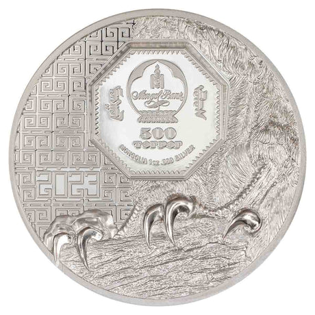 Wild Mongolia 2023 500T Falcon Ultra High Relief 1oz Silver Proof Coin
