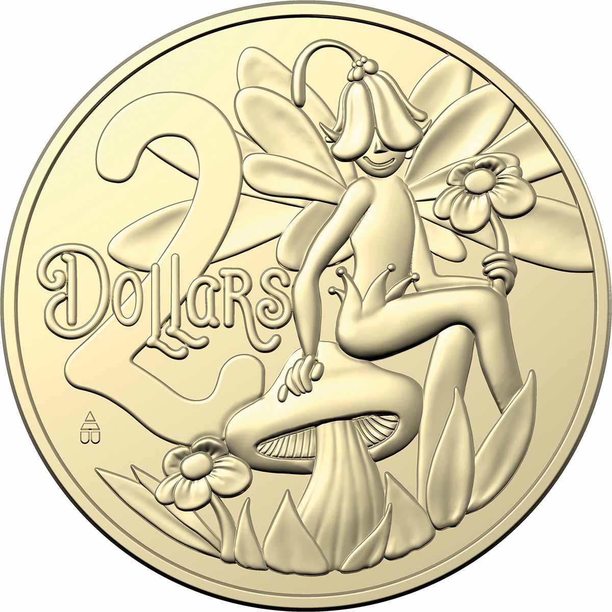 Australia 2023 $2 Tooth Fairy Aluminium-Bronze Uncirculated Coin