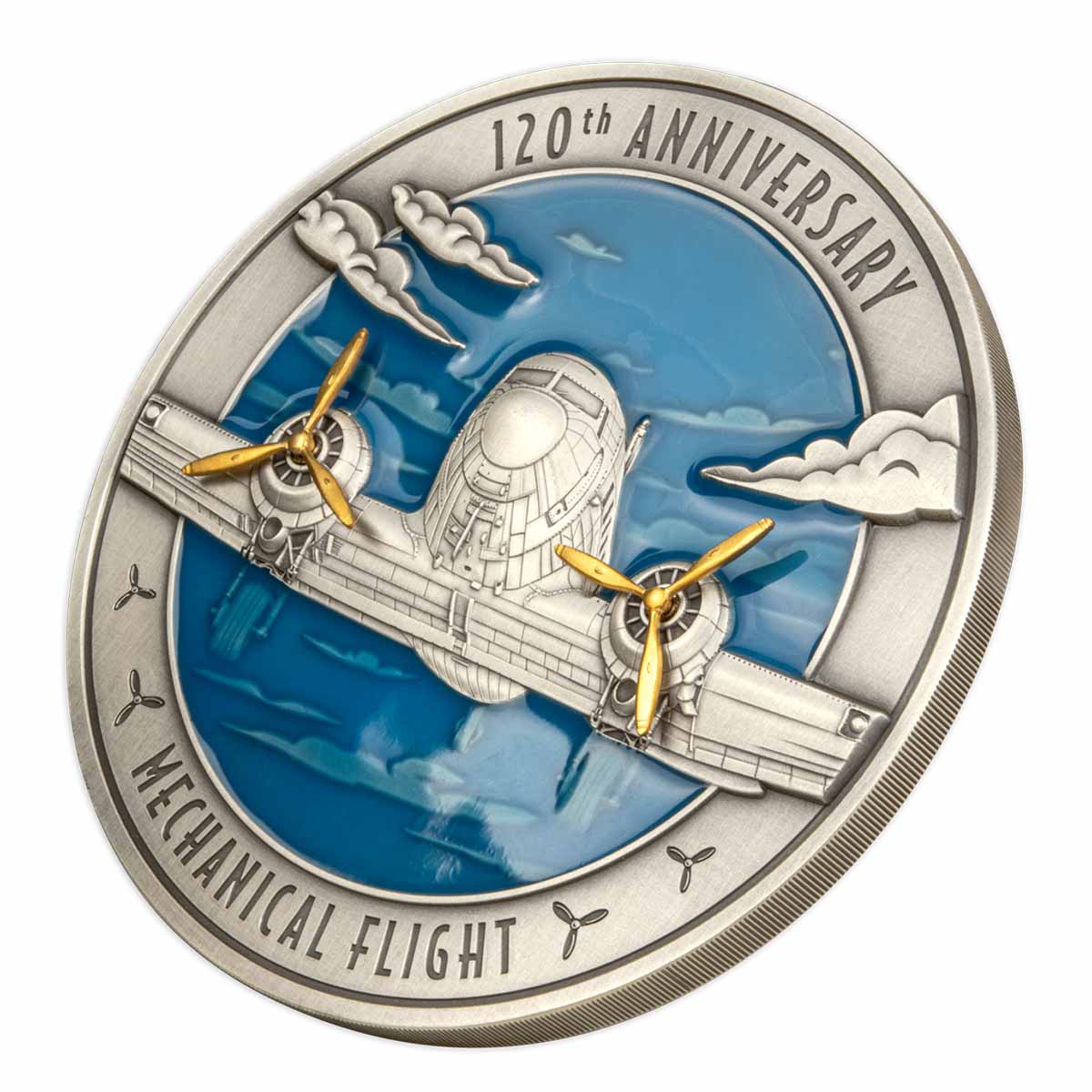 Mechanical Flight 2023 500g Silver Antique Coin