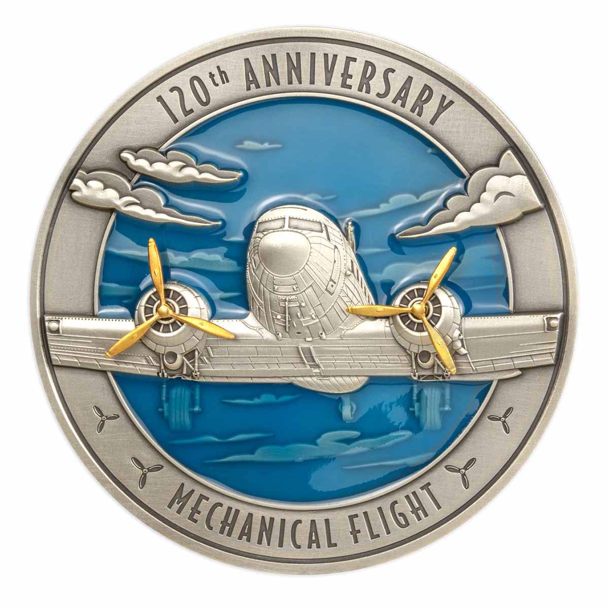Mechanical Flight 2023 500g Silver Antique Coin