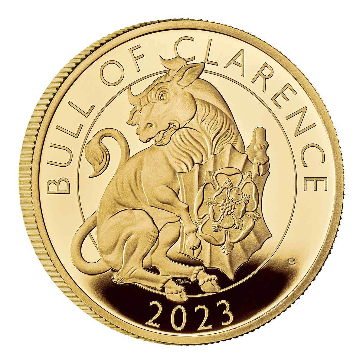 The Royal Tudor Beasts The Bull Of Clarence 2023 UK 1oz Gold Proof Coin