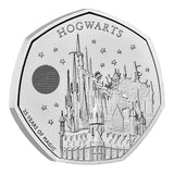 Hogwarts School 2023 UK 50p Brilliant Uncirculated Coin
