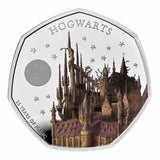 Hogwarts School 2023 UK 50p Colour Silver Proof Coin