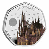 Hogwarts School 2023 UK 50p Colour Silver Proof Coin