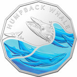 Australian Antarctic Territory - Humpback Whale 2023 50c Coloured Uncirculated Coin 