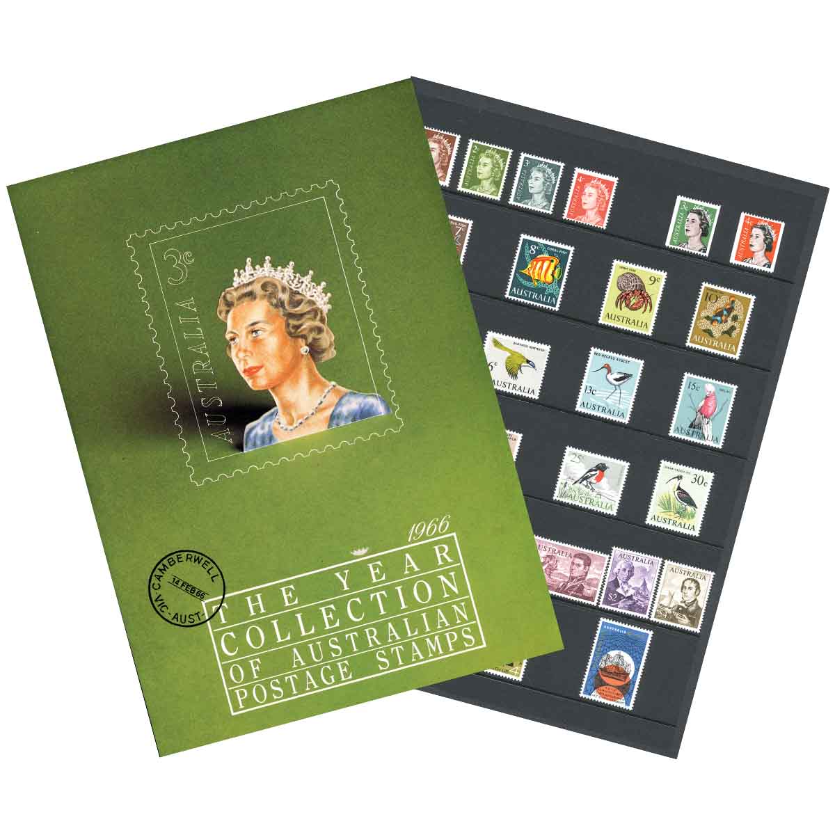 Queen Elizabeth II 1966 Stamp Year Collection Mint Unhinged (27 stamps)