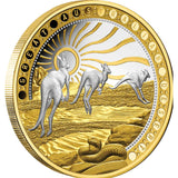 Great Australian Desert 2023 $100 Platinum Plating 1oz Gold Proof Coin