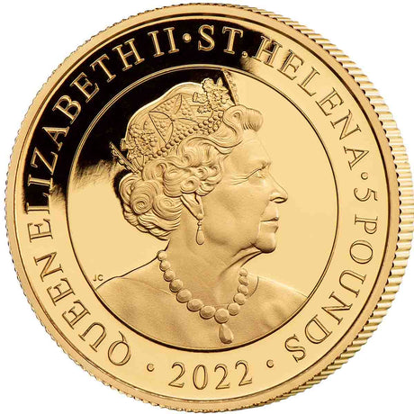 2022 £5 Modern British Trade Dollar 1oz Gold Proof Coin