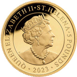 2023 £5 Modern Japanese Trade Dollar 1oz Gold Proof Coin