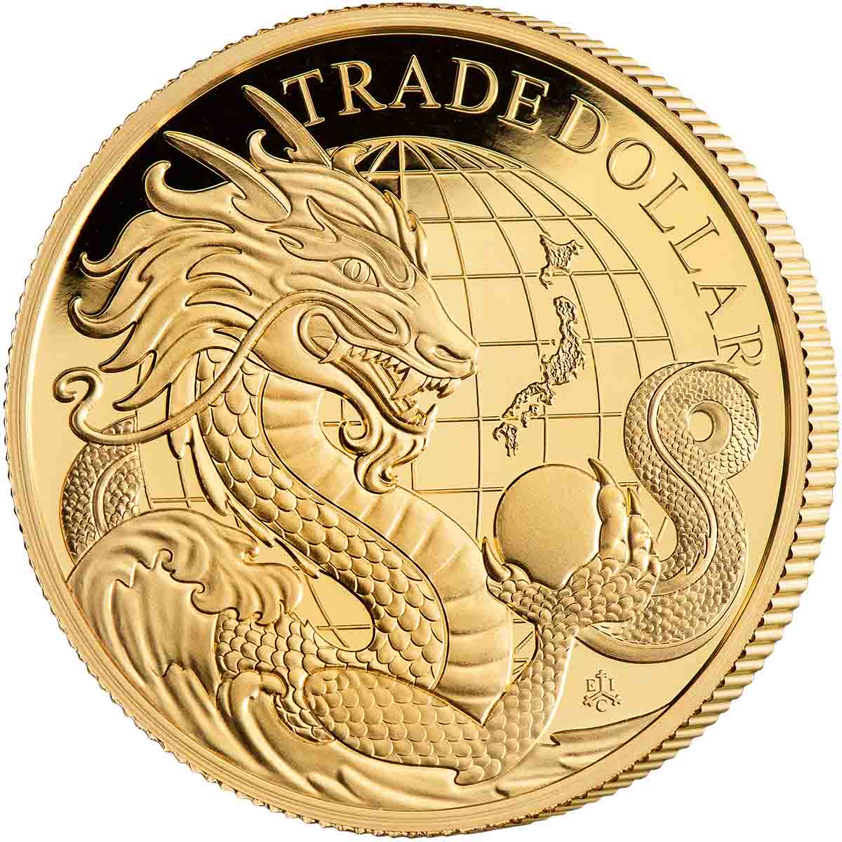 2023 £5 Modern Japanese Trade Dollar 1oz Gold Proof Coin