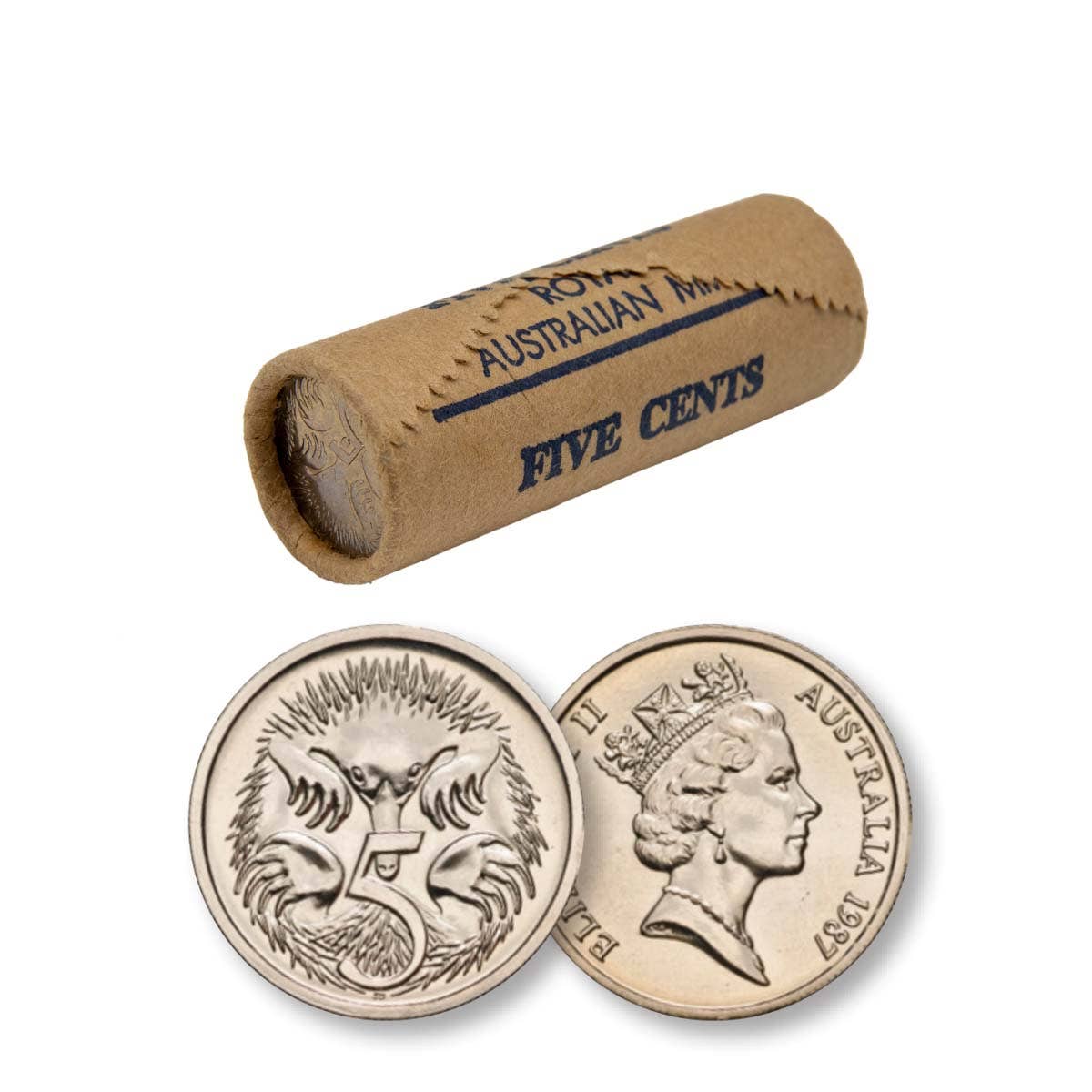 RAM 1987 5c Mint Roll (40 Uncirculated coins)