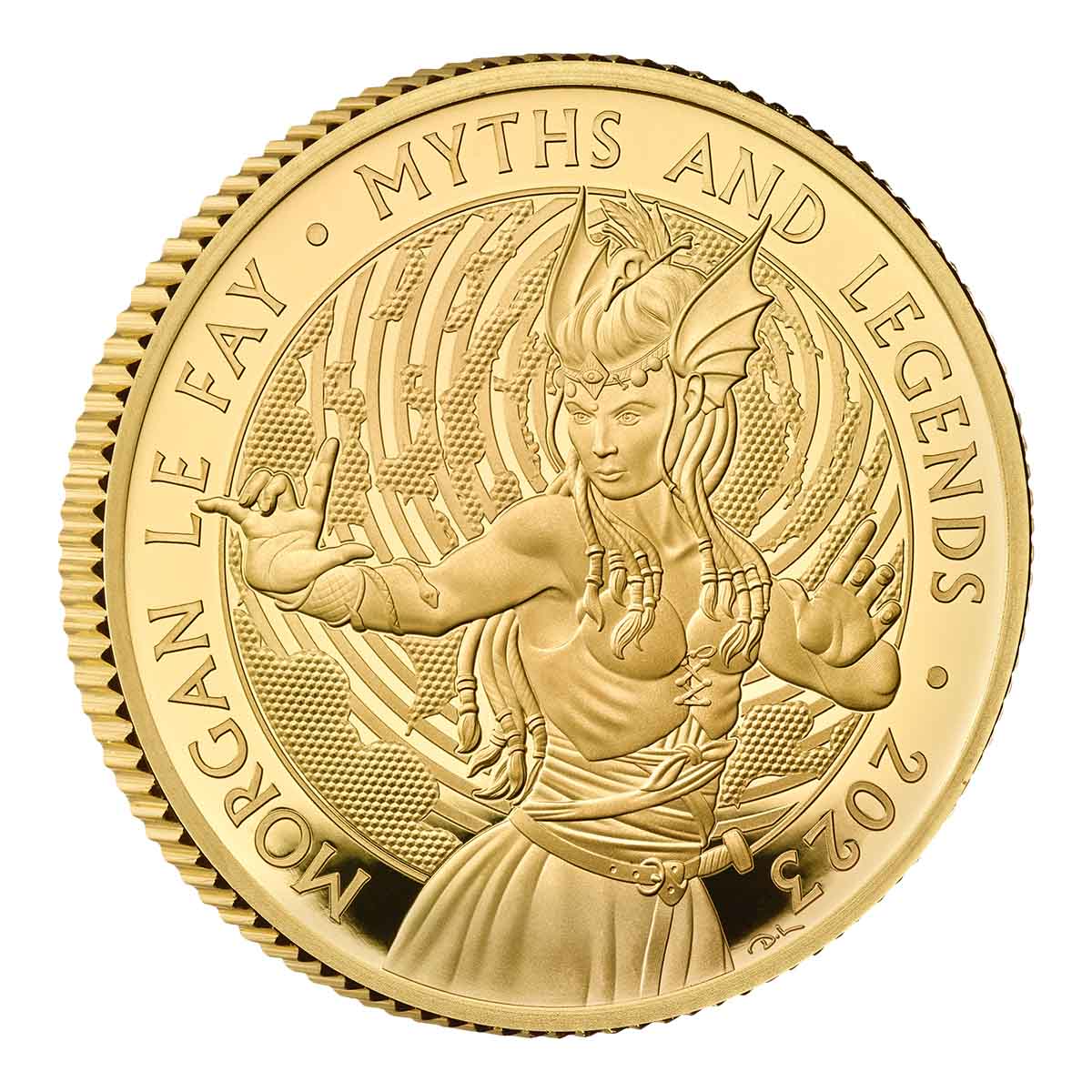 Myths and Legends Morgan Le Fay 2023 UK 1/4oz Gold Proof Coin