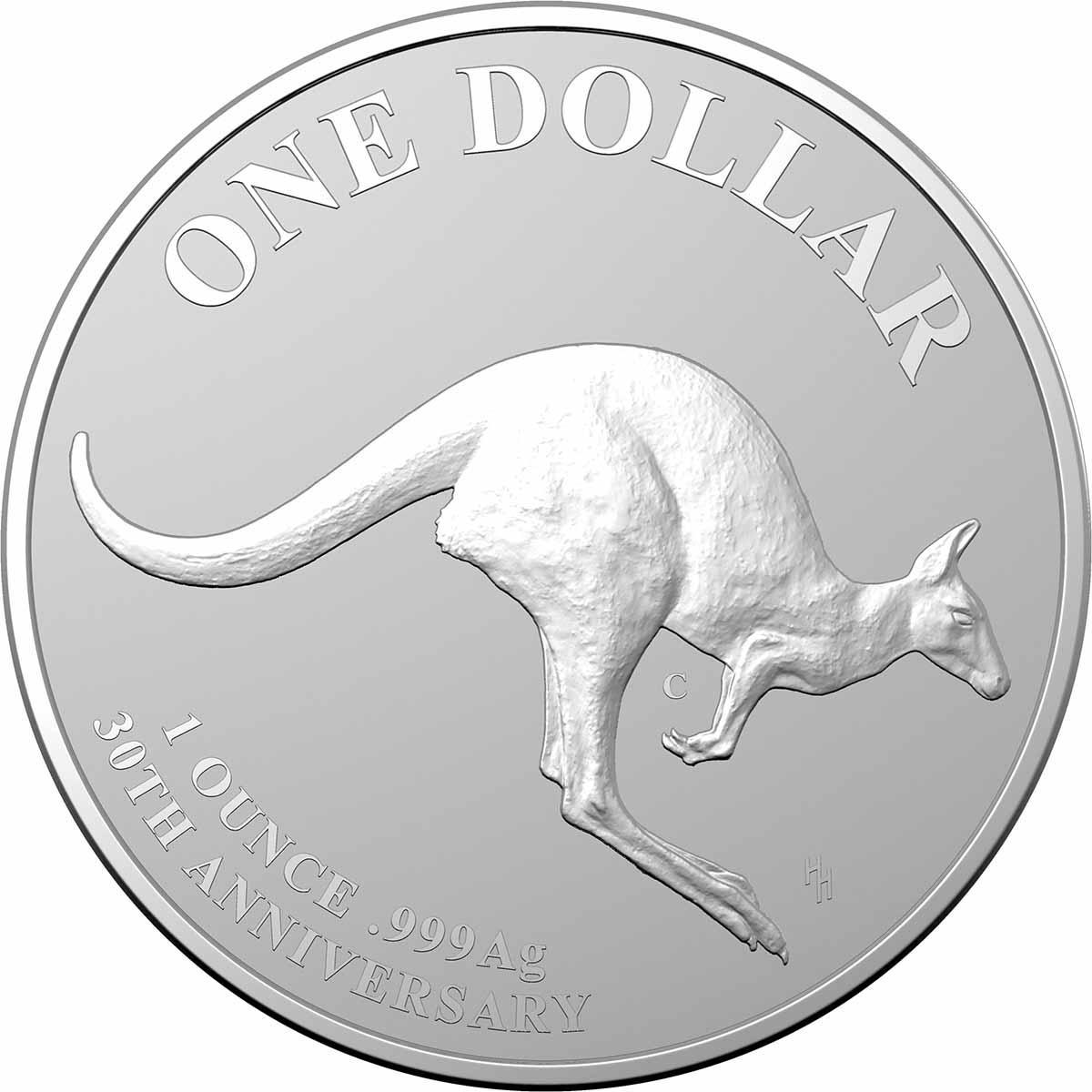 Kangaroo Series 30th Anniversary 2023 $1 Mob of Thirty 1oz Frosted Uncirculated Coin