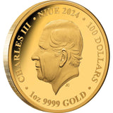 Lunar Dragon 2024 $100 1oz Gold Proof Coin